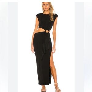 Lover + Friends Black Cutout Maxi Dress